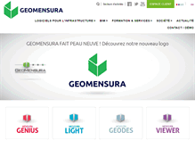 Tablet Screenshot of geomensura.fr
